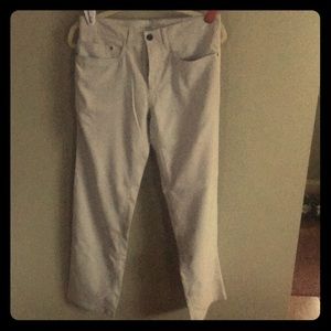 White men’s slacks